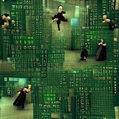 Abstract Matrix: Minimalist AI Art