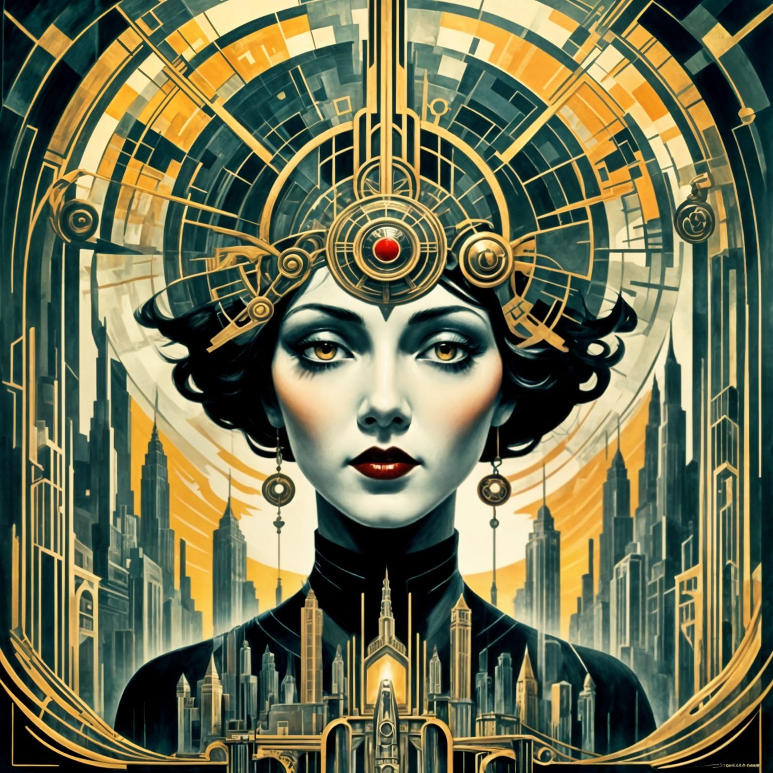 Dystopian City: Whispers of Ancient Magic