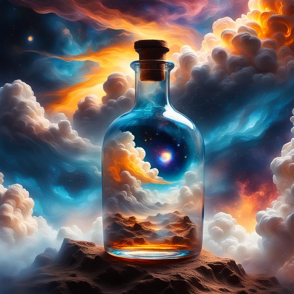 Cloud in a Bottle: Cinematic Digital Painting