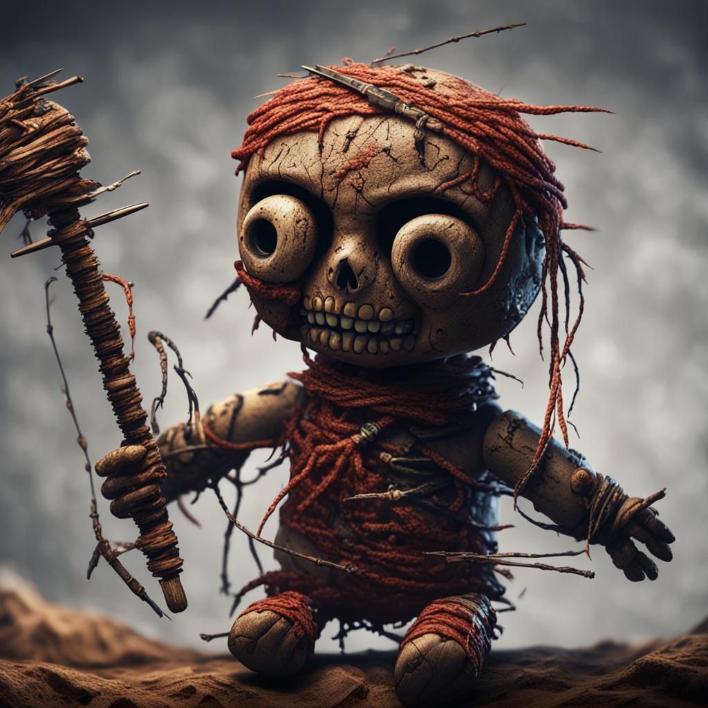 Scary Voodoo Doll Digital Matte Painting