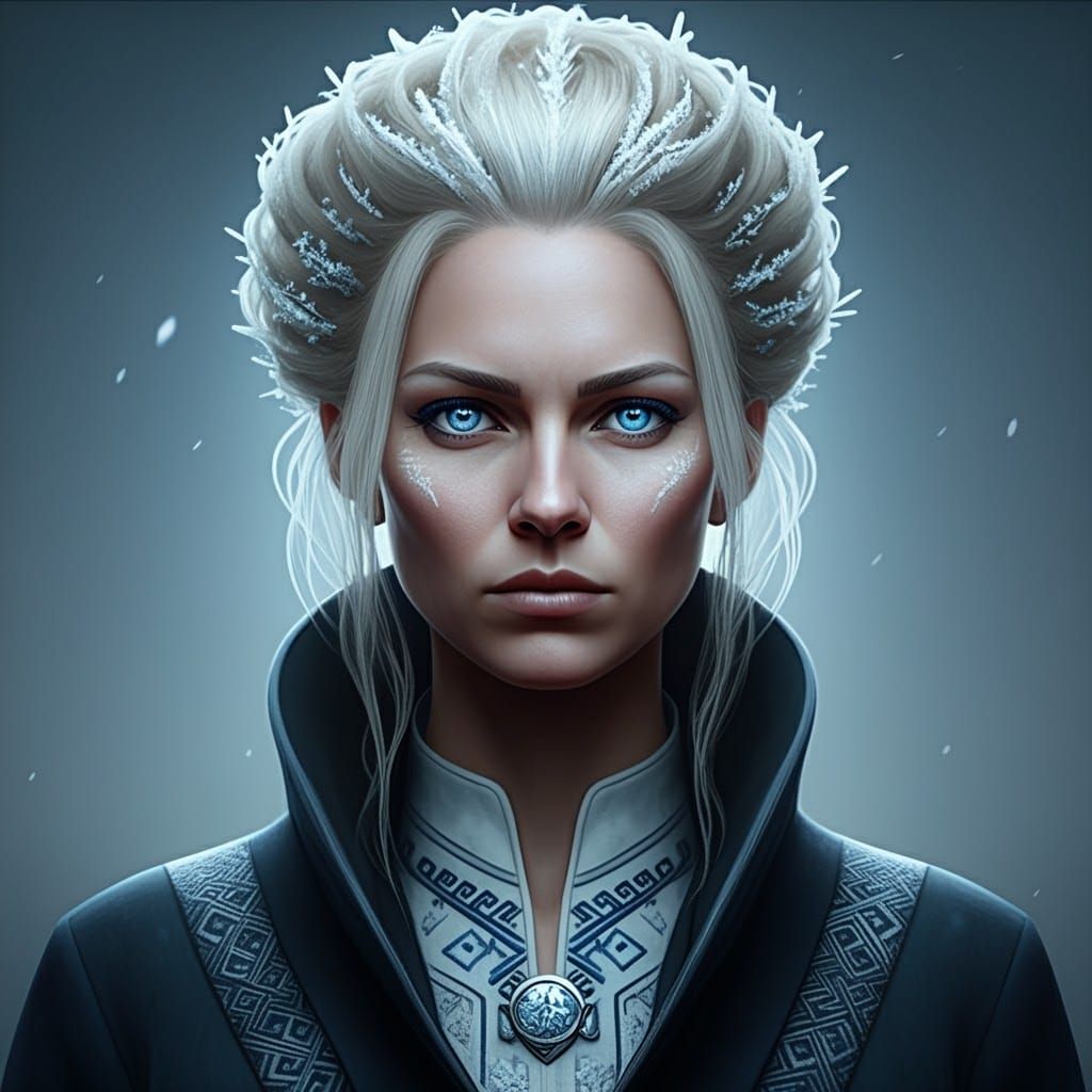 Nordic Woman in Business Attire: Hyper-Realistic Concept Art