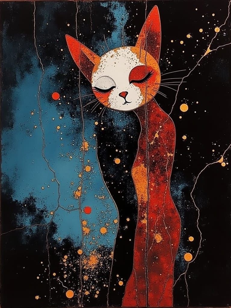 Vibrant Embossed Metal Relief Sculpture