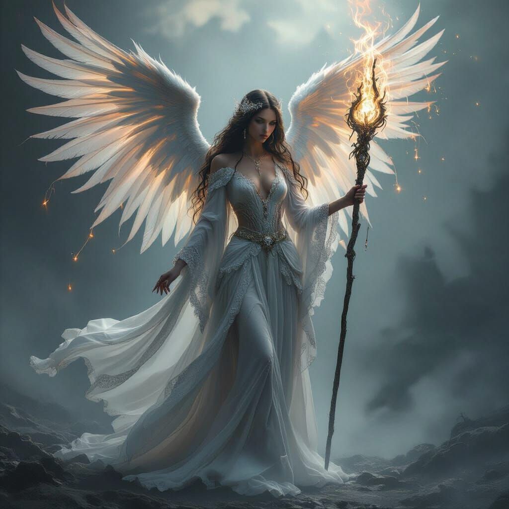 Ethereal Gothic Goddess of Mystical Power