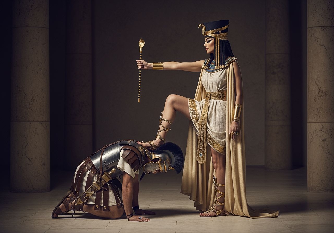 Powerful Egyptian Queen Dominates Roman Soldier: Fashion Pho...