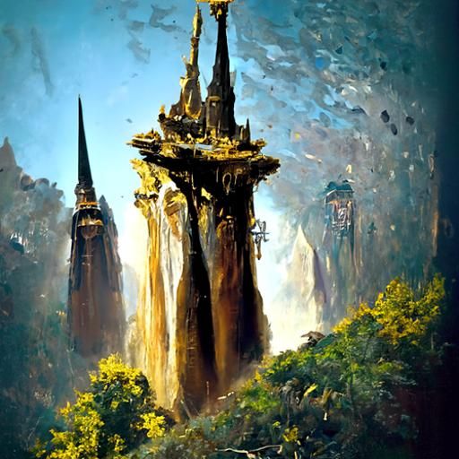 Eldorado Spires in Romantic Landscape Art