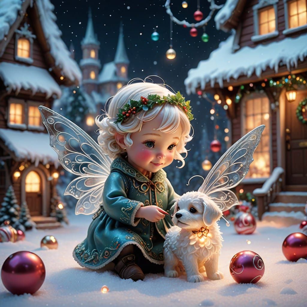 Whimsical Winter Wonderland in Glass and Pastels