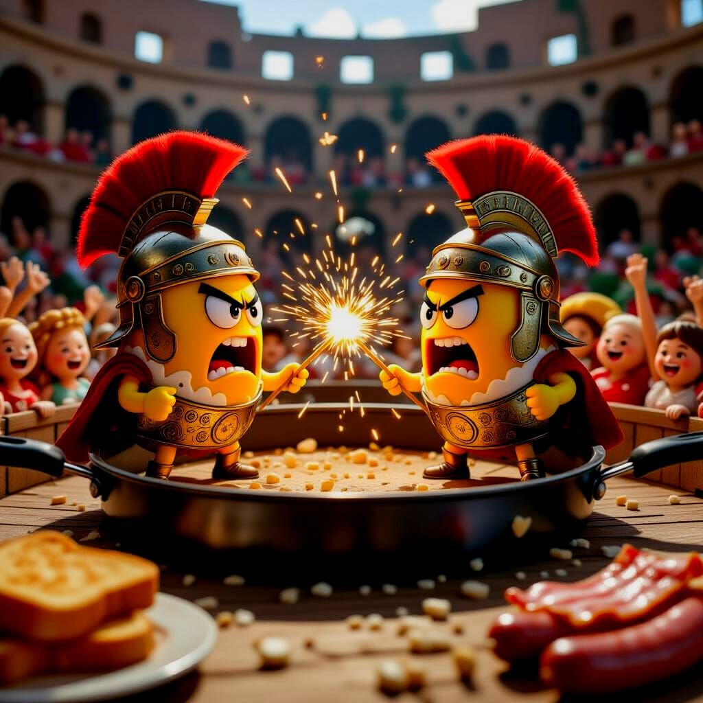 🍳⚔️🥚Gladiator Showdown! 🍳⚔️🥚