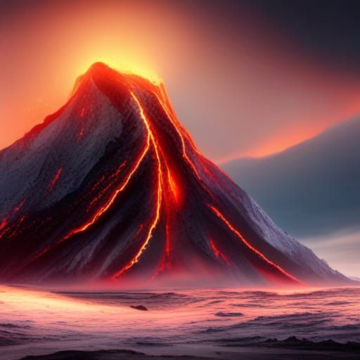 Volcano Eruption in 4K Resolution