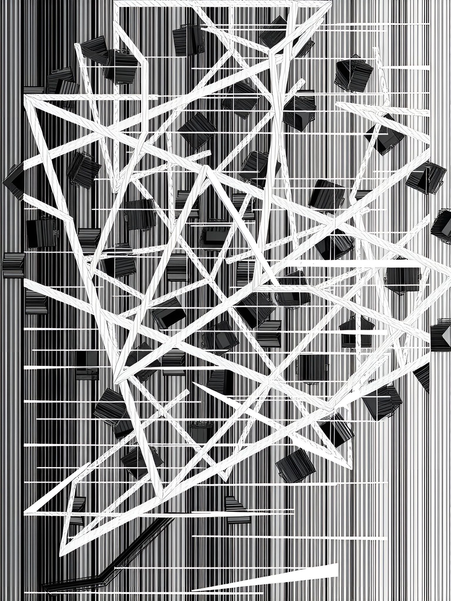 Psycho Tree with Evolving Patterns and Visual Interference