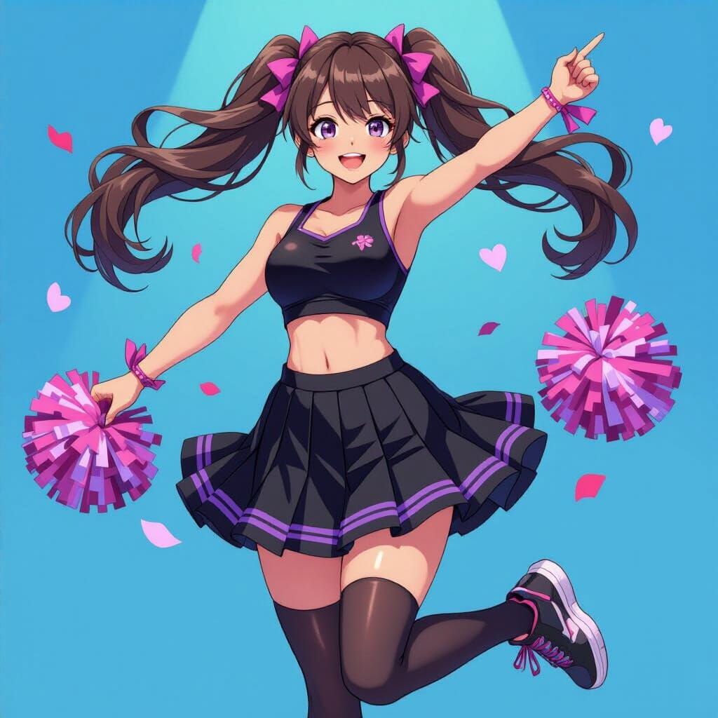 Anime Illustration of Katerina Heiss in Motion