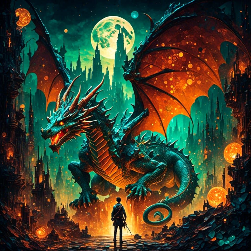 Dragon Emerges from Earth's Core