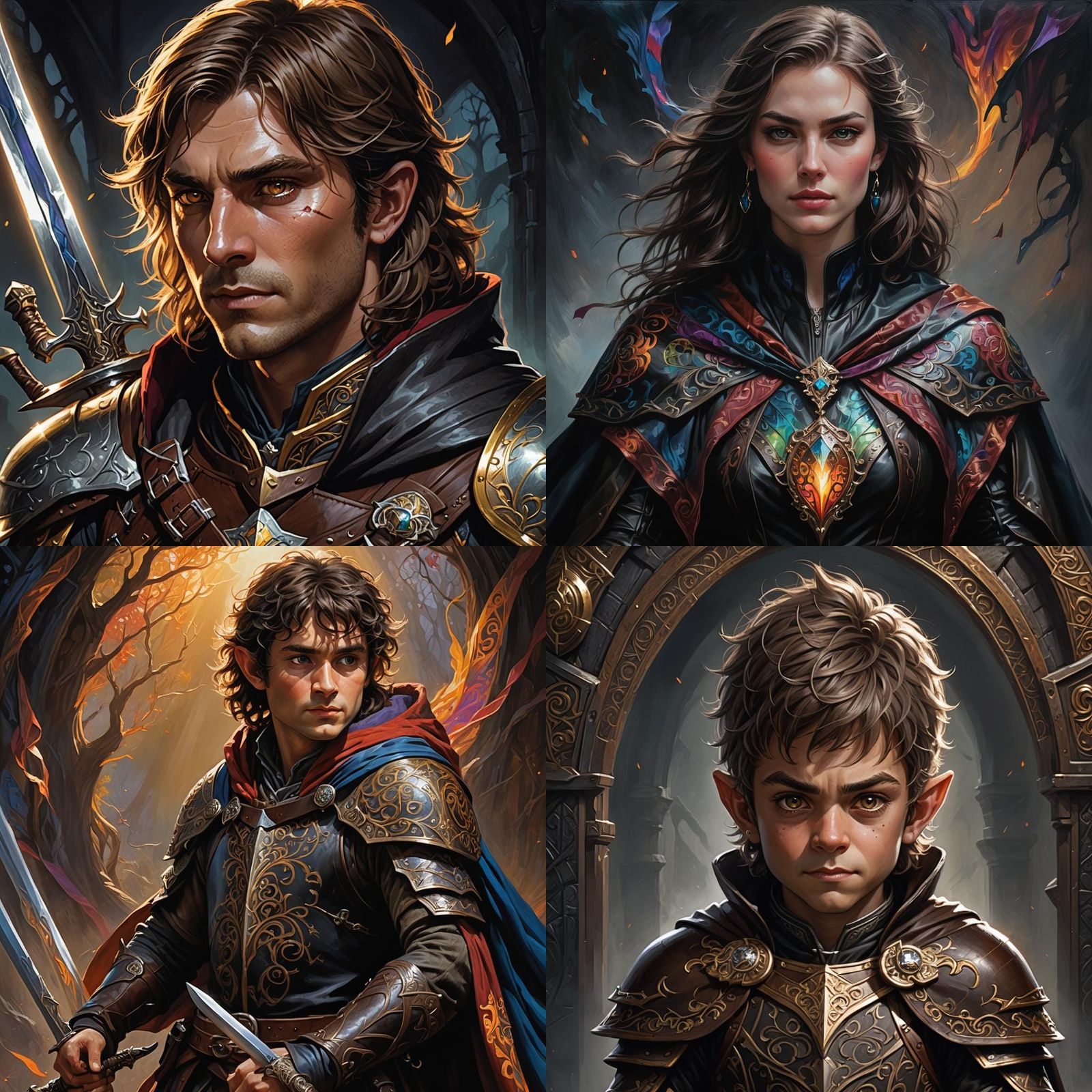 Hobbit Bard Swordmaster with Silver Streak, Sinister Art