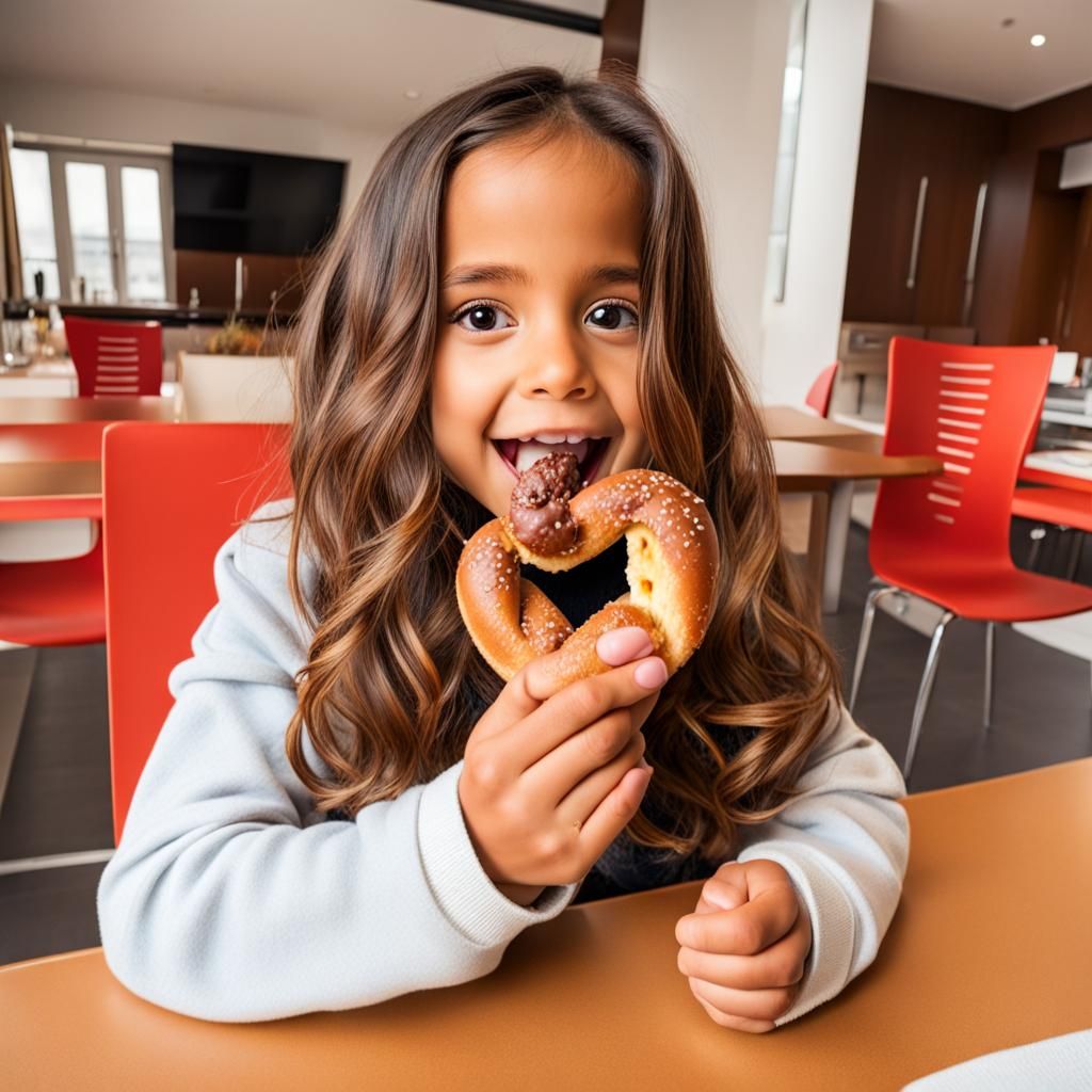 Anitta's Breakfast: Tasting a Chocolate Pretzel