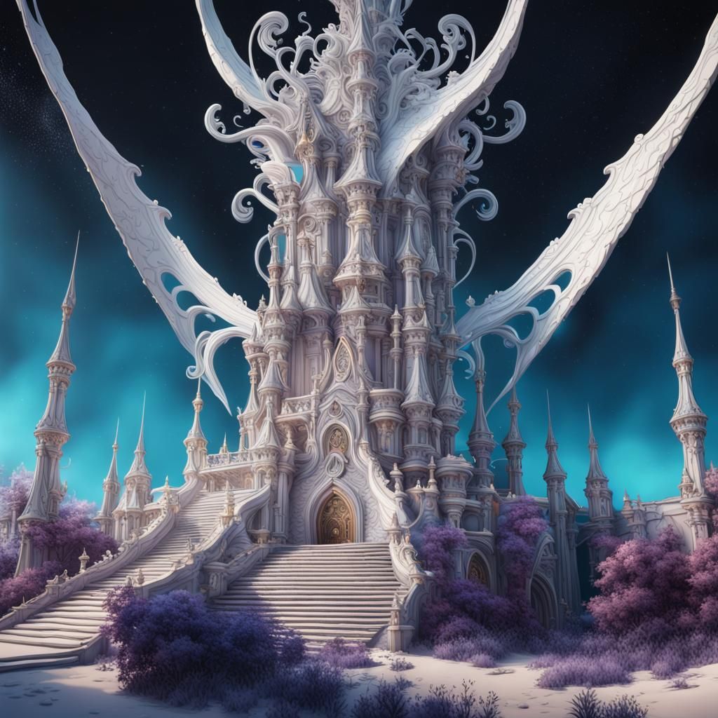 Fantastical Matte Painting: Law of Attraction in Deep Color