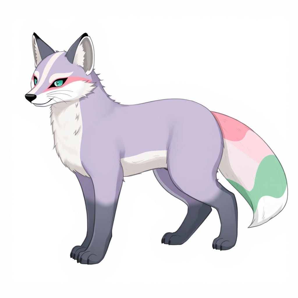 Foxy Otter Badger Hybrid Creature Design