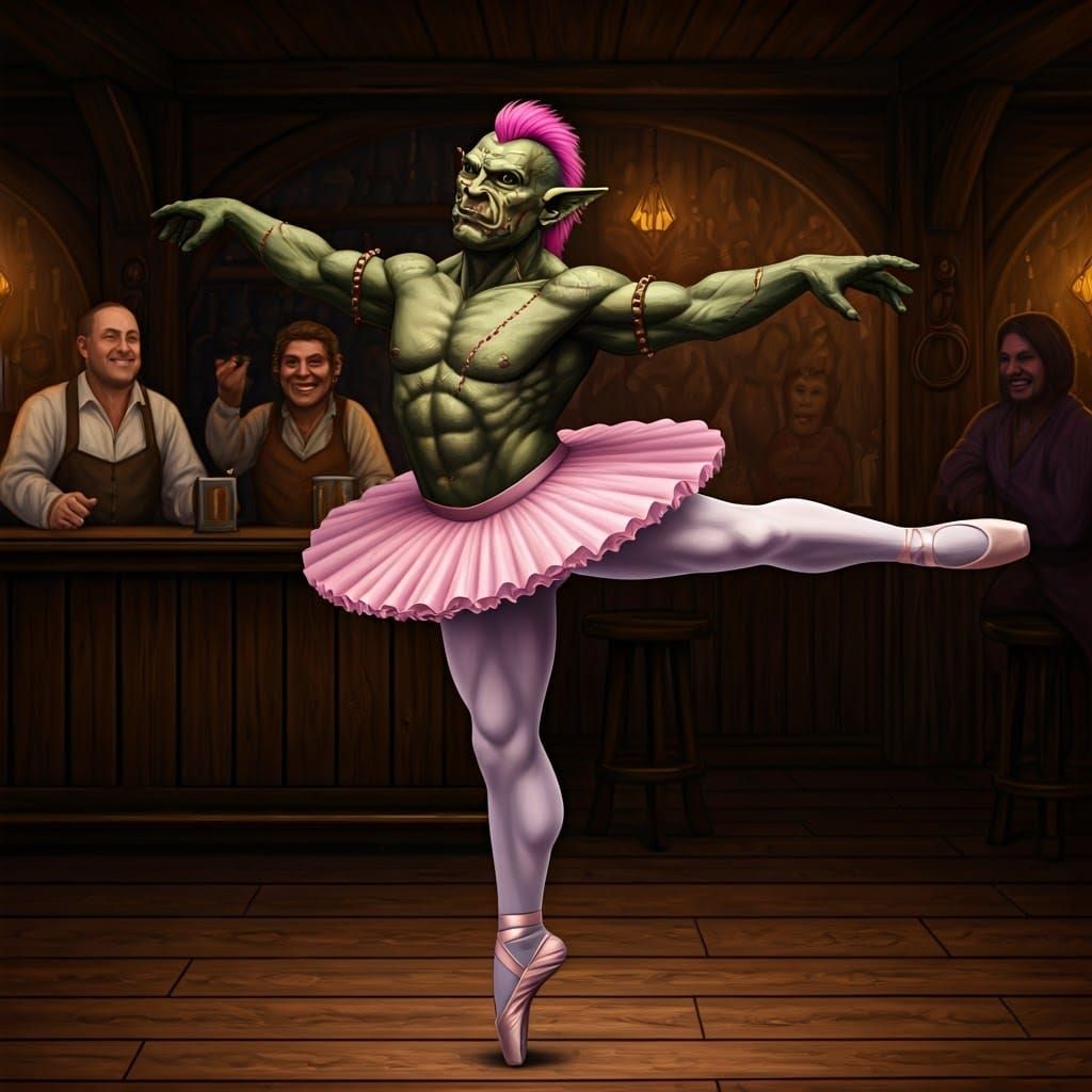 Ballet Dancing Ork in Tavern