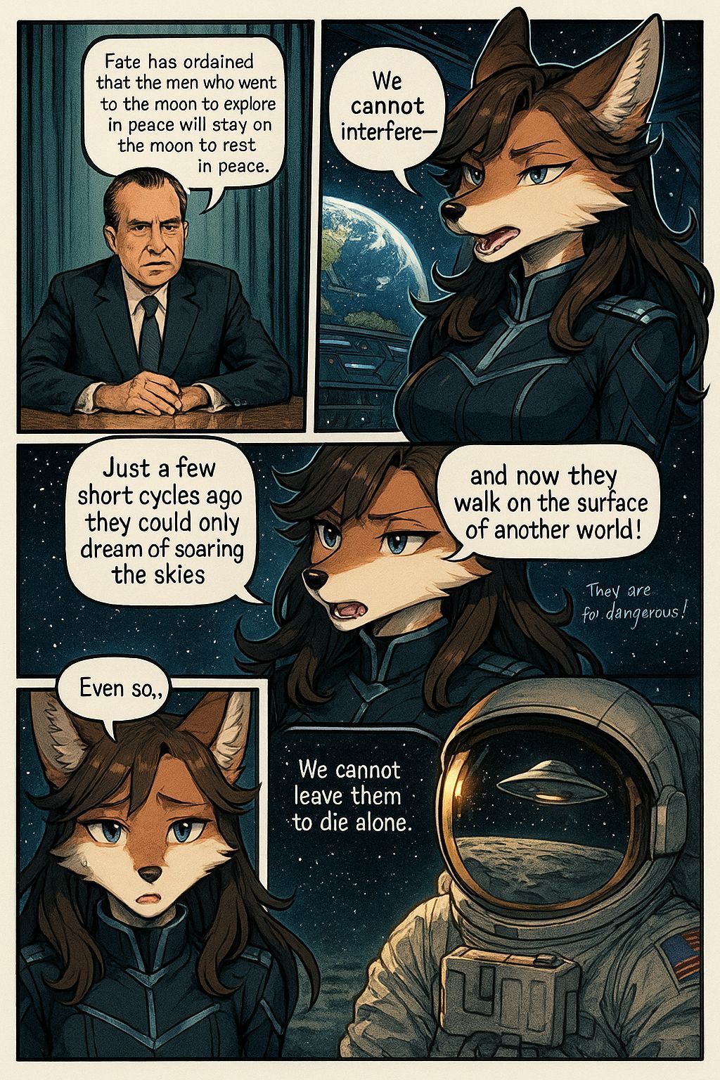 Anime Sci-Fi Tale with Nixon Speech