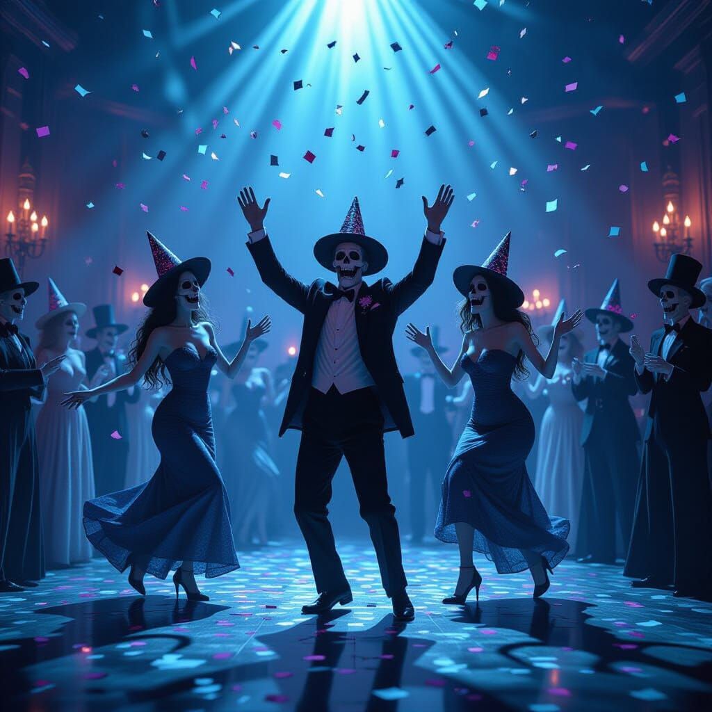 Macabre Revelry: Ghostly New Year's Eve Party