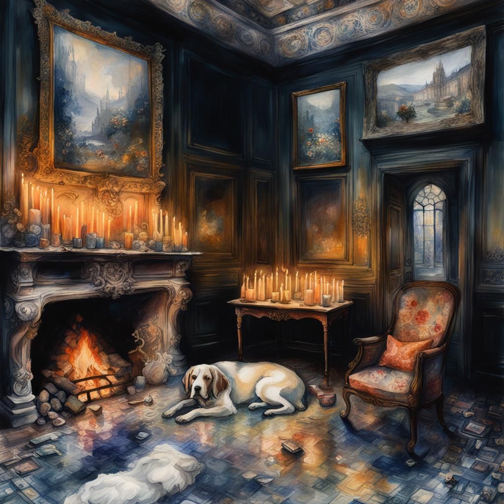 Dreamy Nursery Scene in Digital Watercolor Style