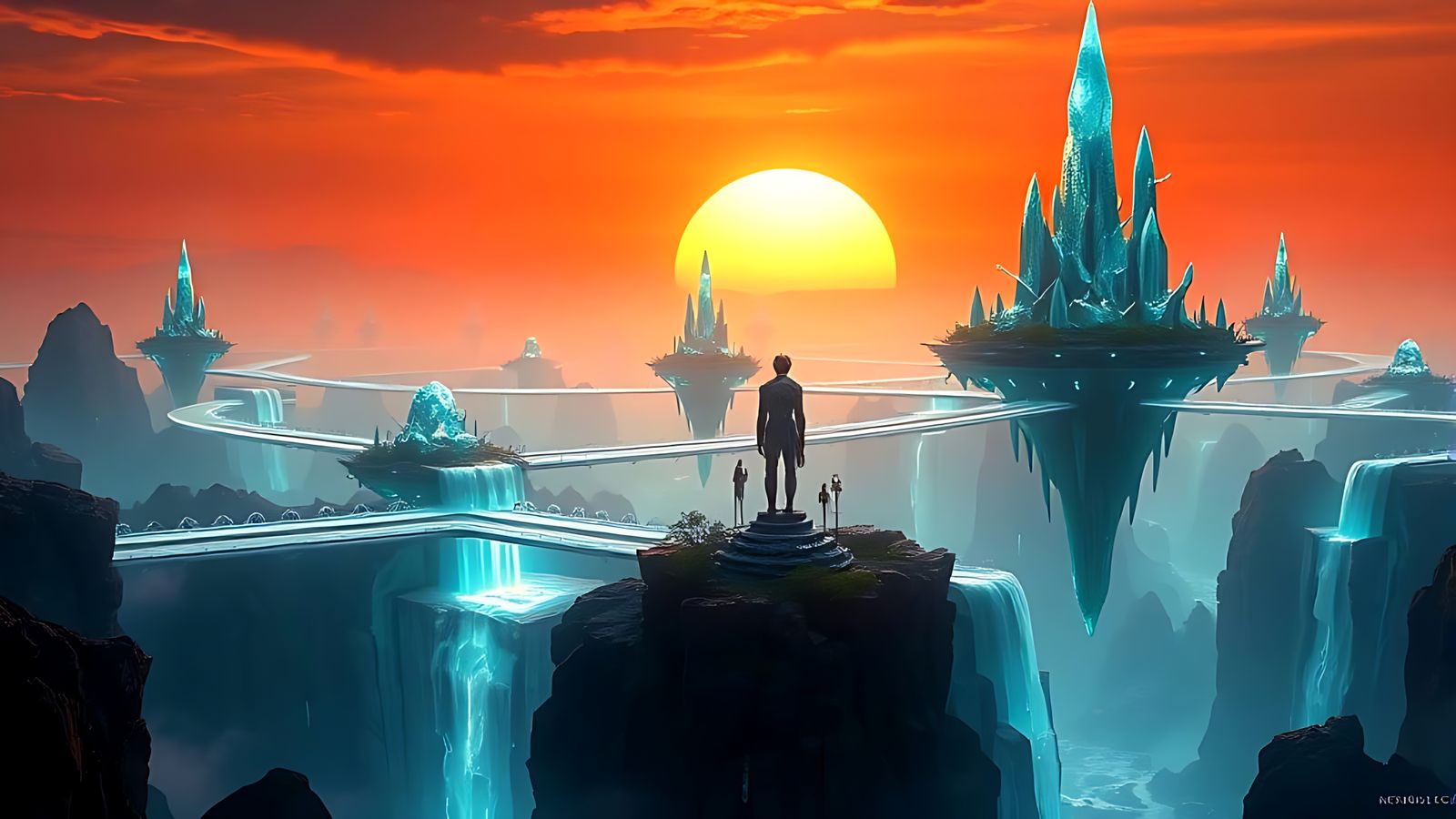 Crystal islands and the bridges of light . . .