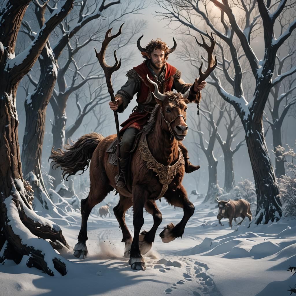James McAvoy as Centaur in Detailed Matte Painting