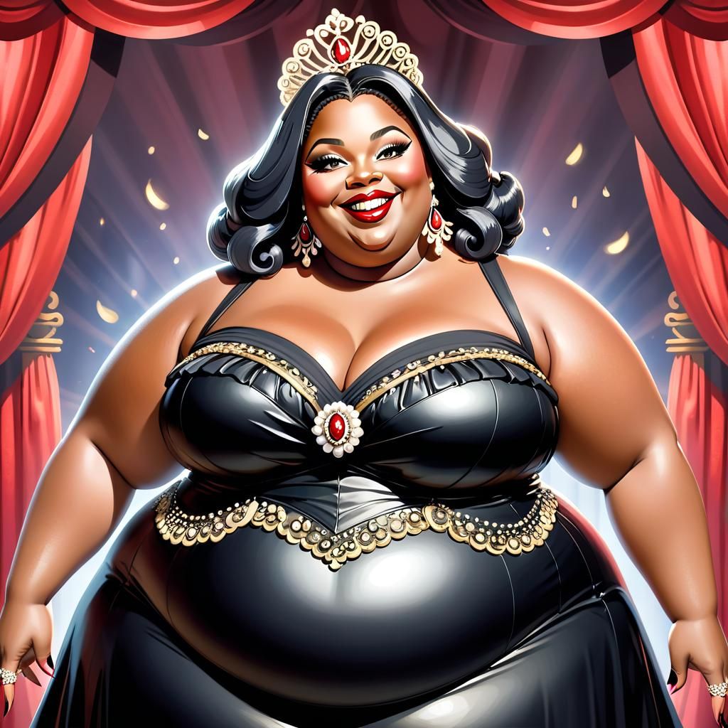 Beautiful Plus-Size Opera Singer at Wolfgang Opera