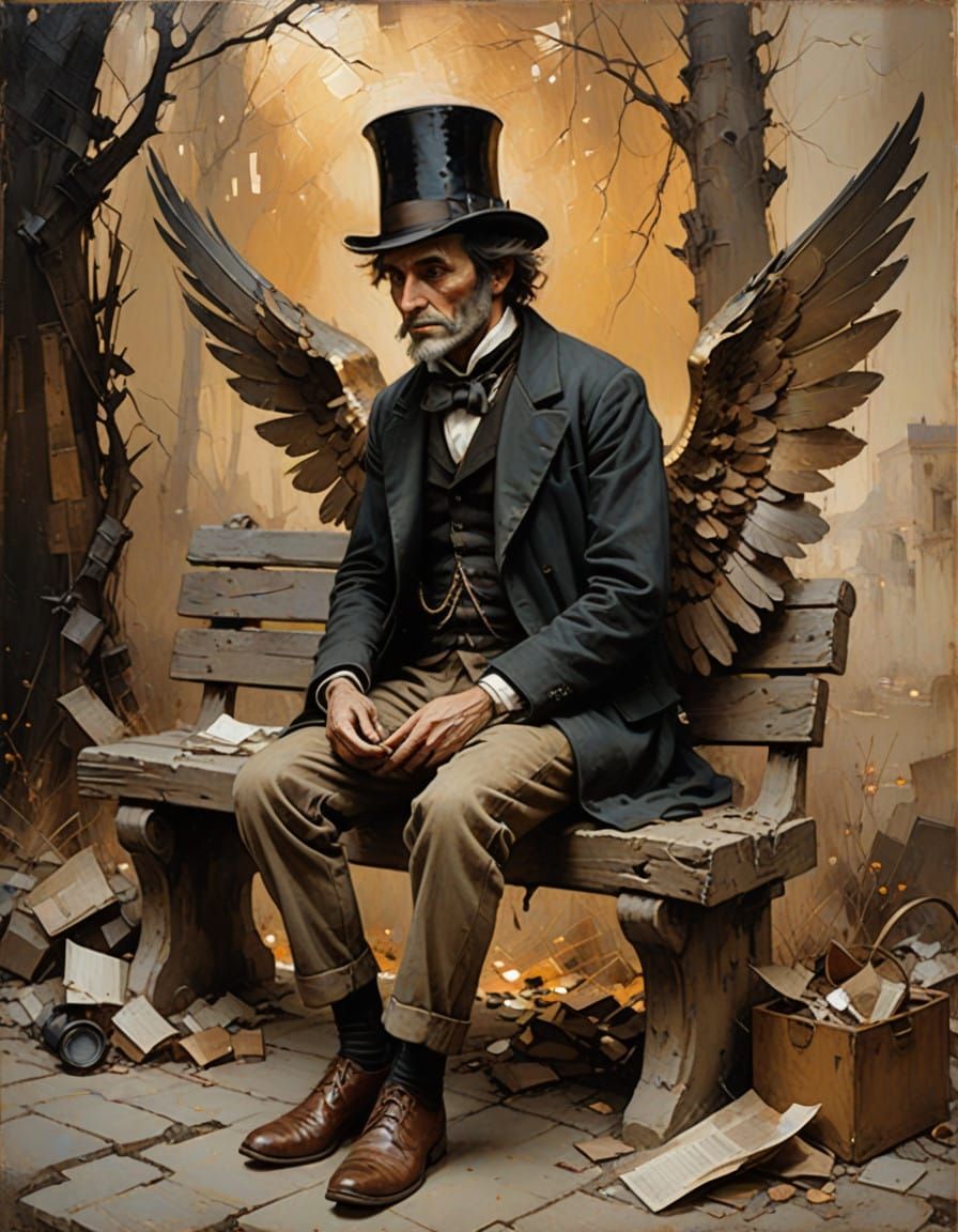 Winged Wanderer in Earth-Toned Splendor