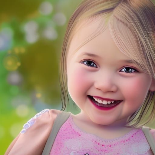 Mother and Daughter Portrait in Hyperreal Detail