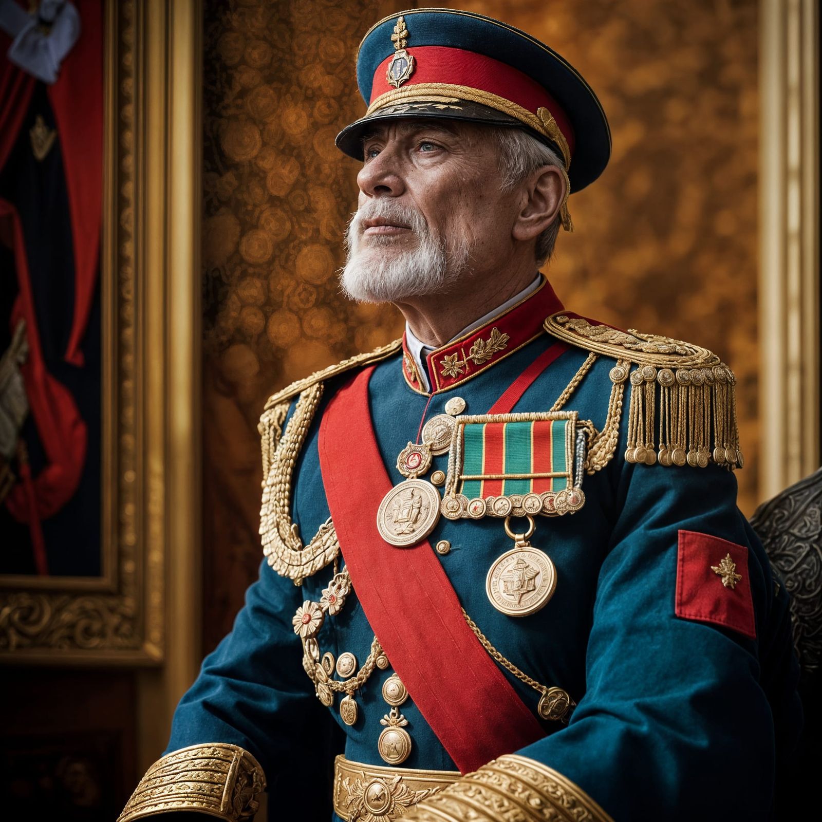 Veteran General Watches Mischievous Monkey Troops in Parade