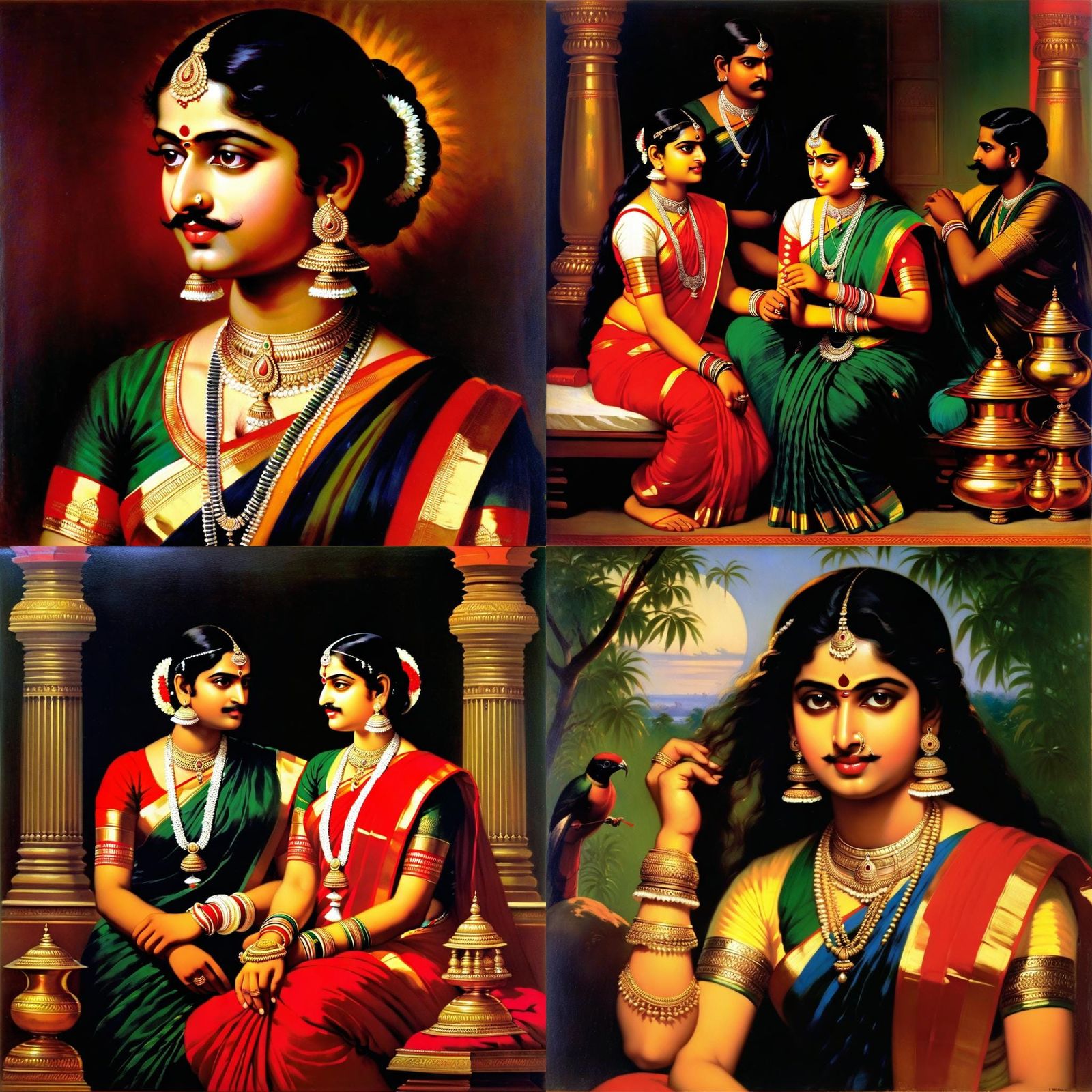 Classical Indian Painting Style