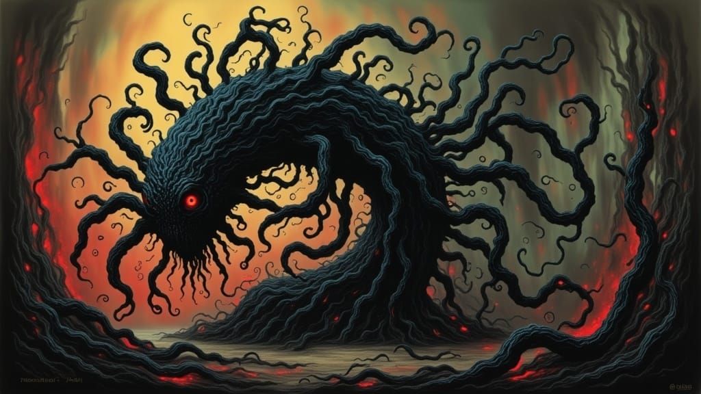 <lora:TWISTED TREE:1.0>
 Putrid backdrop in nightmarish, hel...