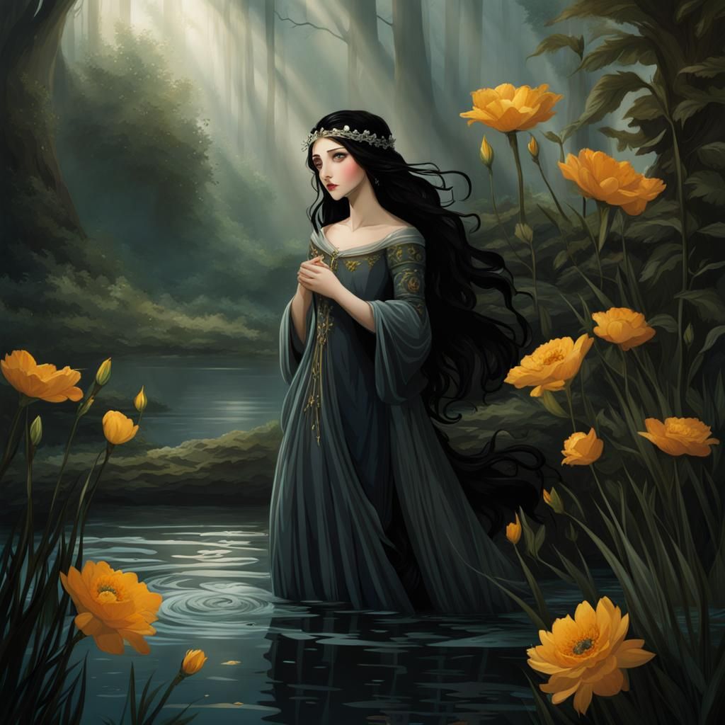 Ophelia Drowning: A Portrait of Grief