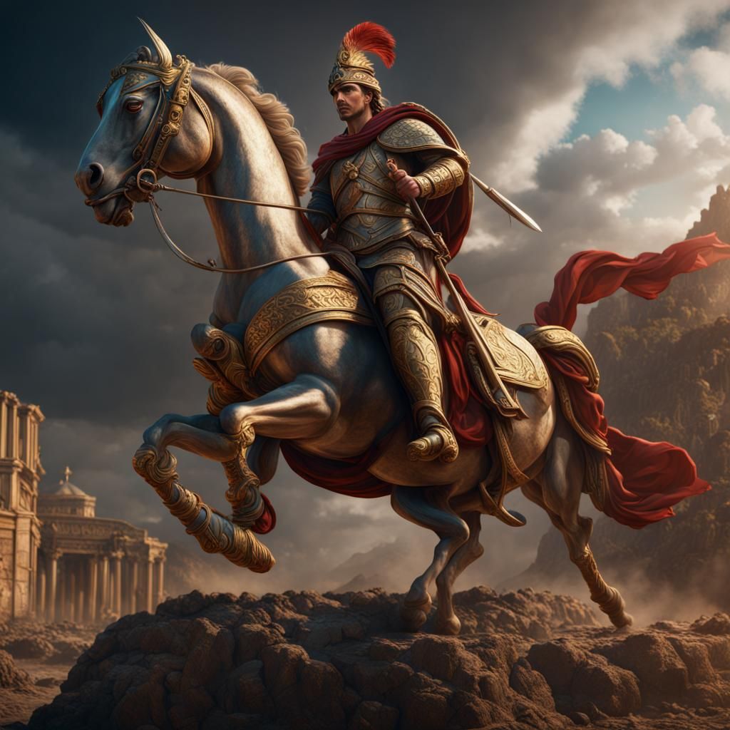 Alexander the Great: Detailed Matte Painting in 8k