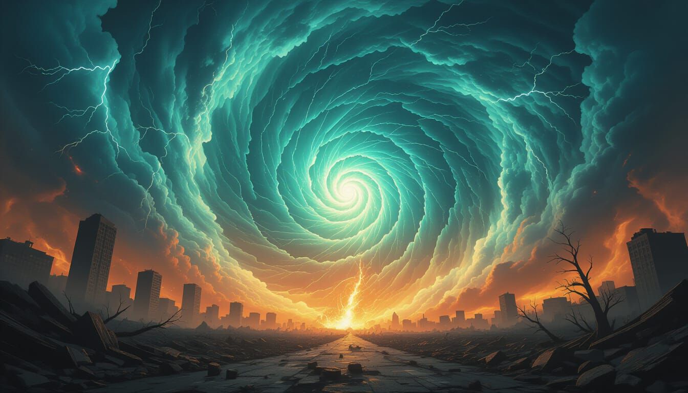 Apocalyptic Energy Vortex Dominates the Sky
