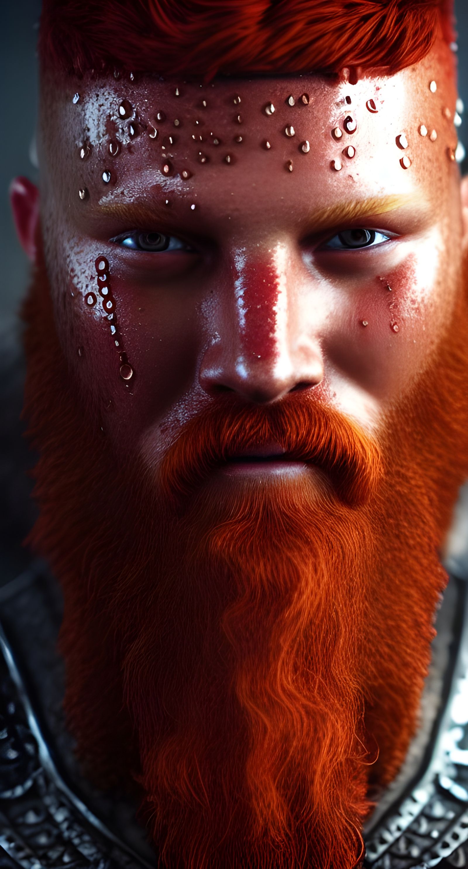 Viking King David in Hyperrealistic Digital Art