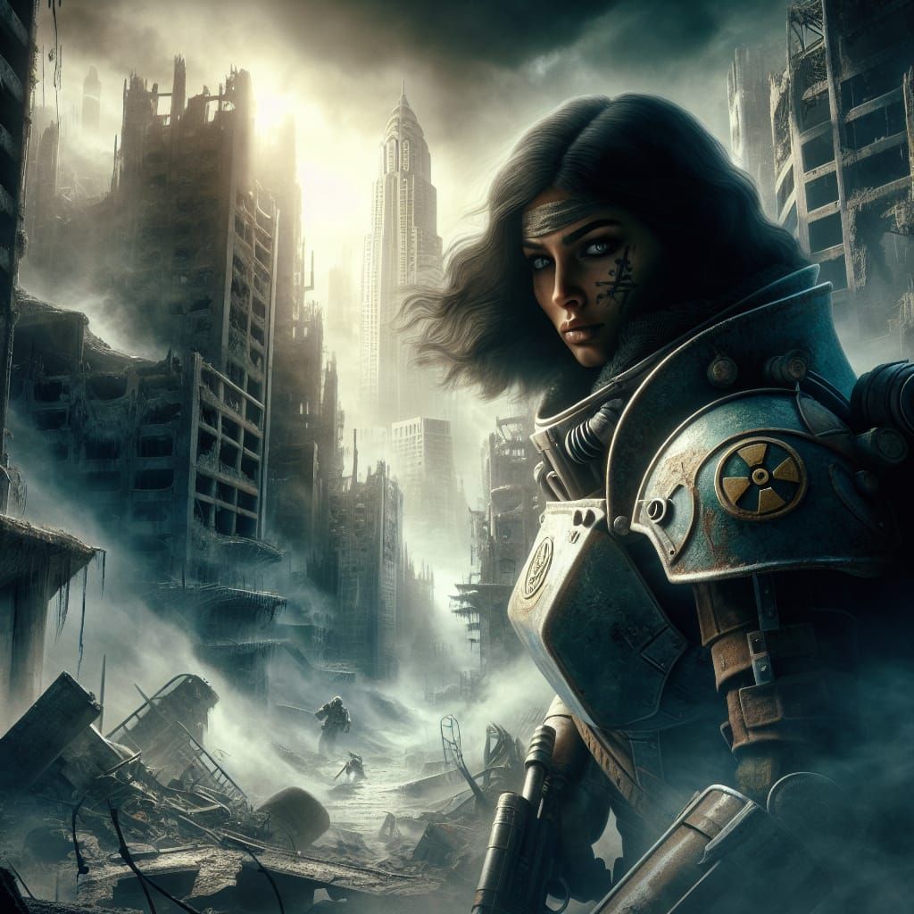 Post-Apocalyptic Vault Dweller's Quest in Wasteland Ruins