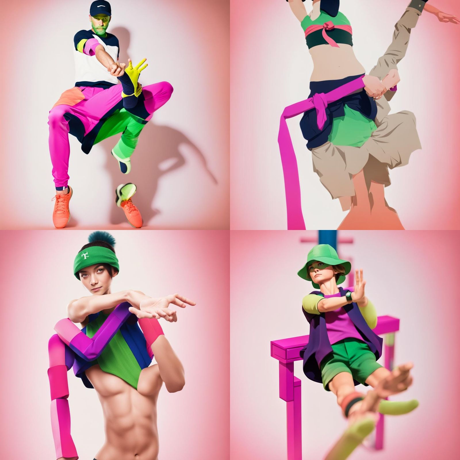 Figure in T-Pose Stance with Arms Out