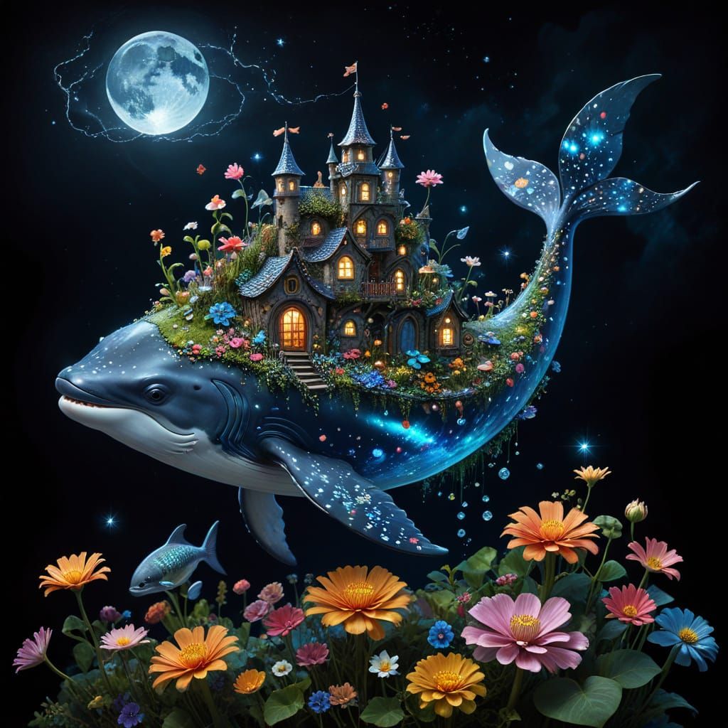 Fairy-Tale World on a Whale's Back