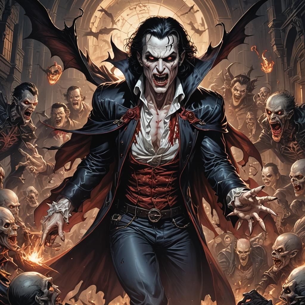 Vampire Carrot Attack: Comic Book Art