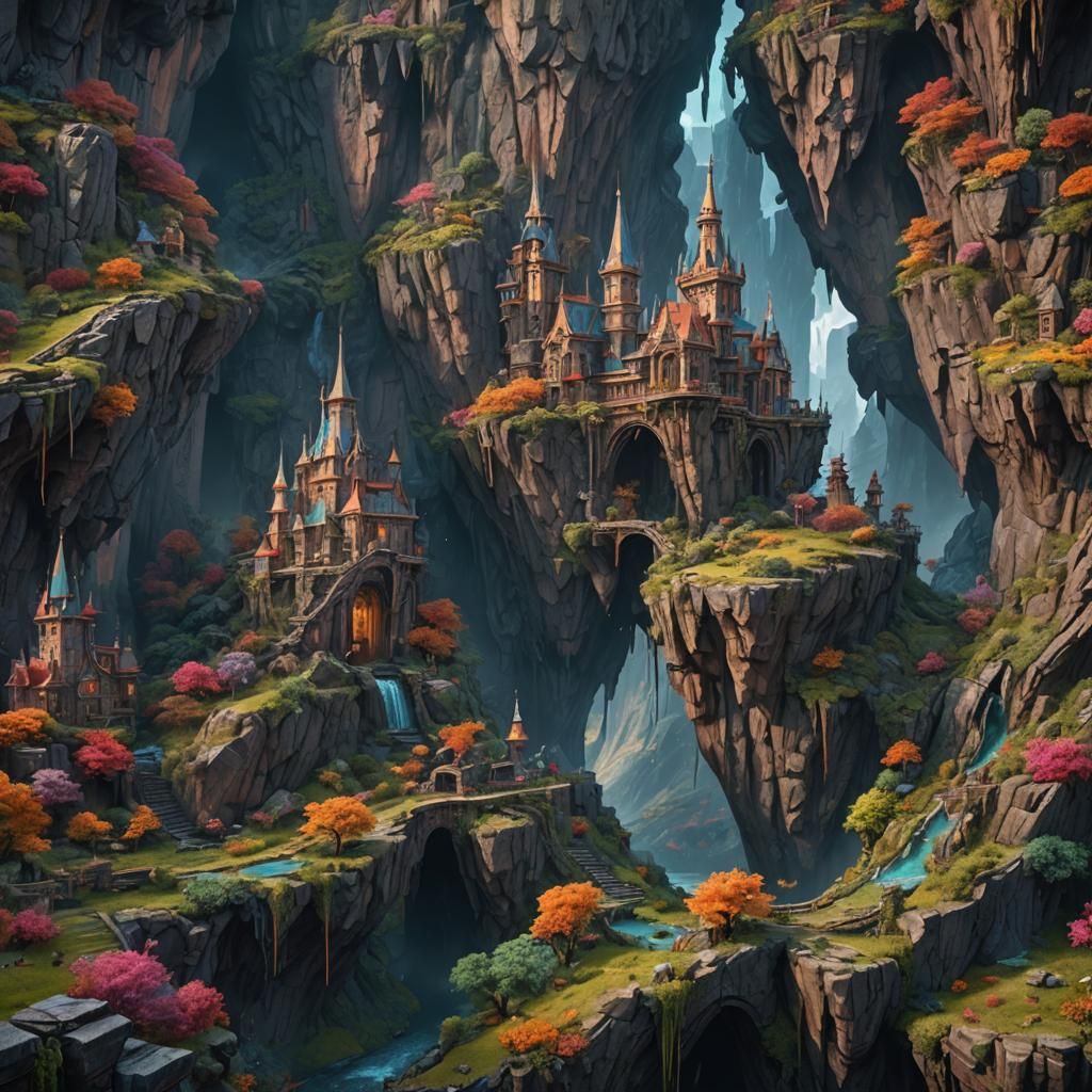 Fantastical Kingdom in the Sky Concept Art