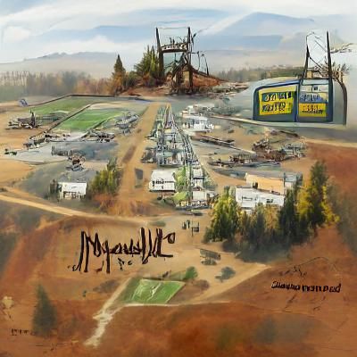 Fallout-Inspired Post-Apocalyptic Landscape