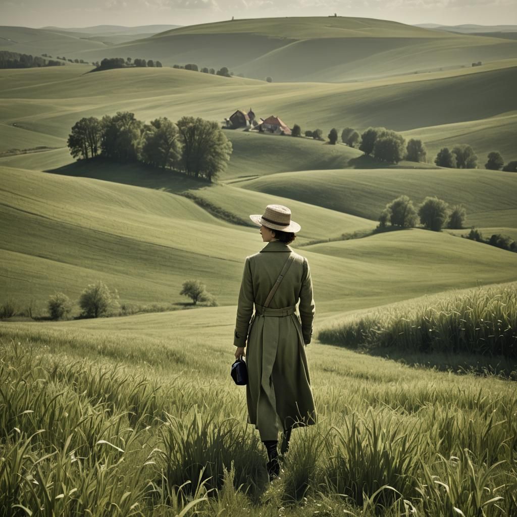 Abstract Portrait in Veronika Pinke Style