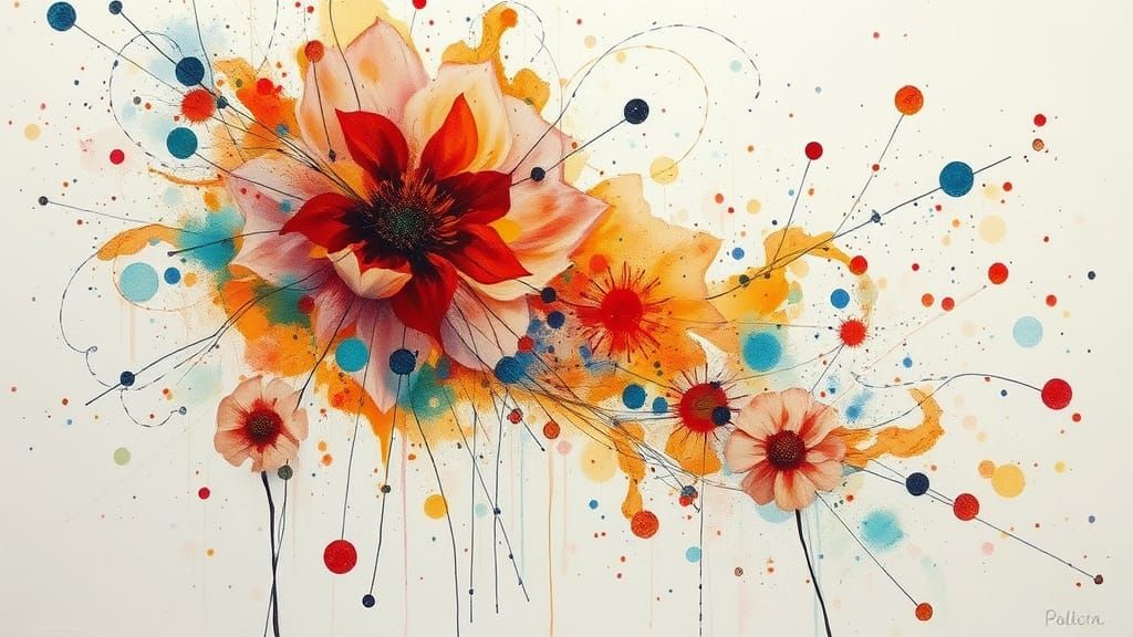 Harmonious Watercolour Fusion in Neo-Impressionist Style