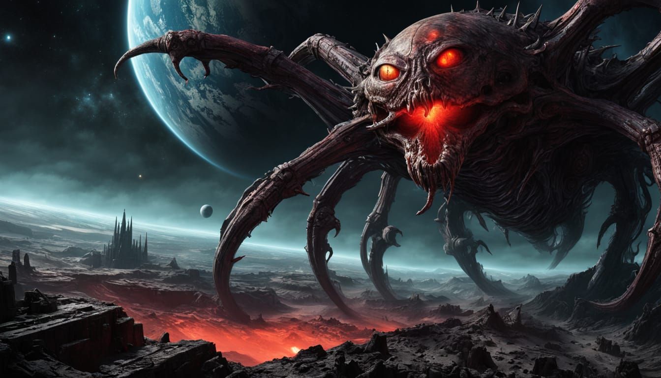 Galactic Horror: A Planet-Eating Monster from the Cosmos