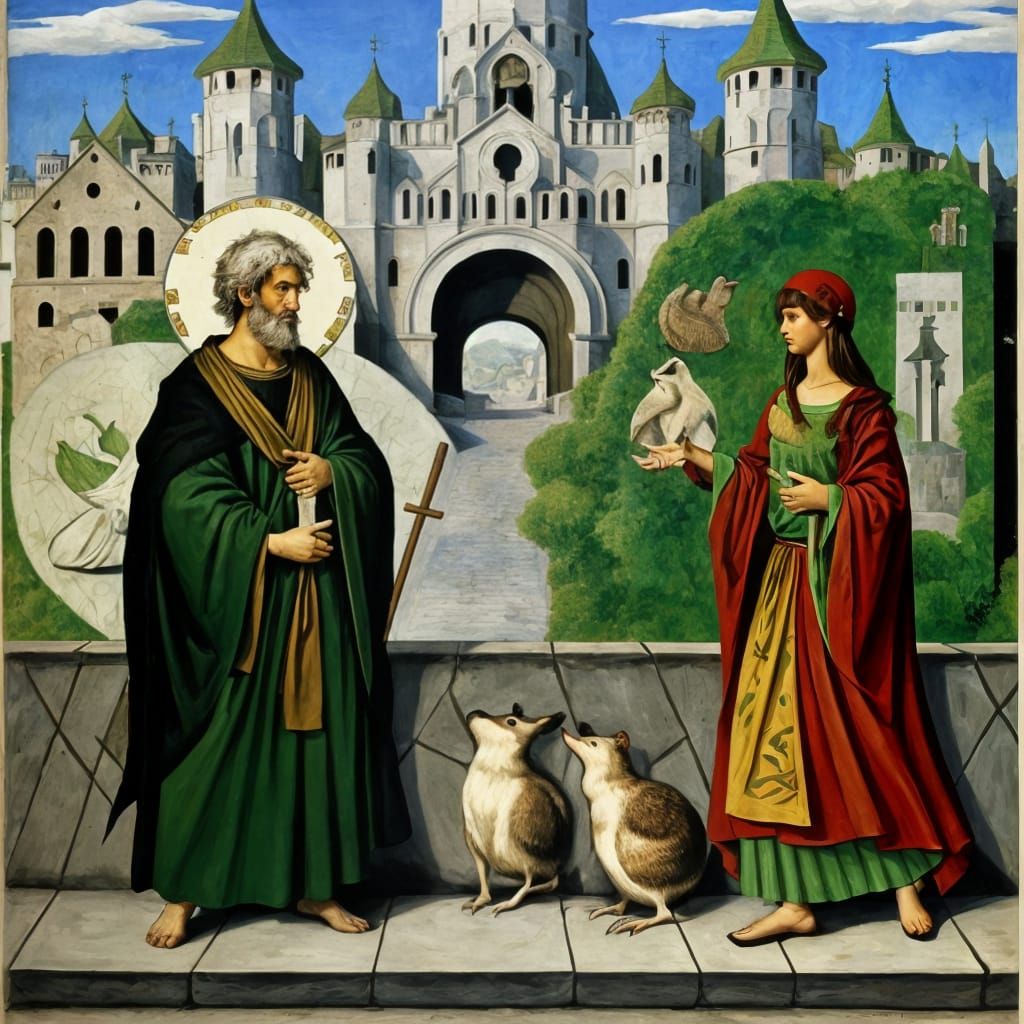 Hedgehogs' Slug Freedom Plea: Cubist Street Art