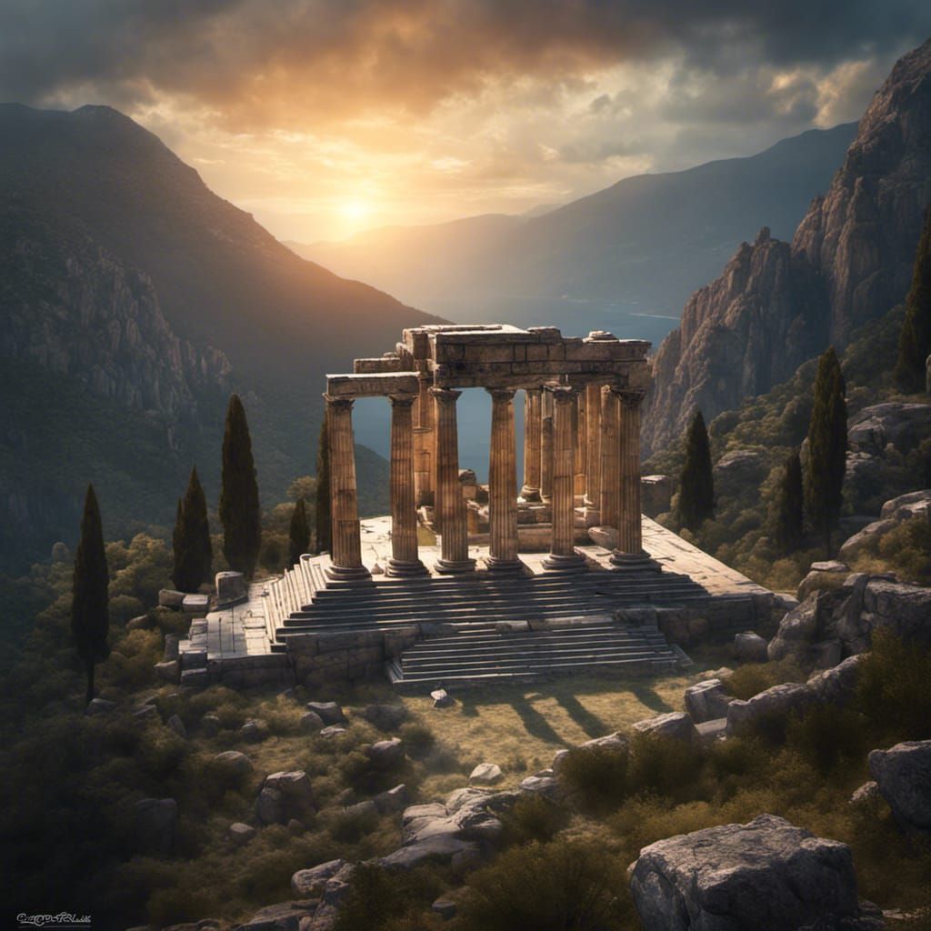 Temple of Apollo: Dramatic Digital Matte Painting