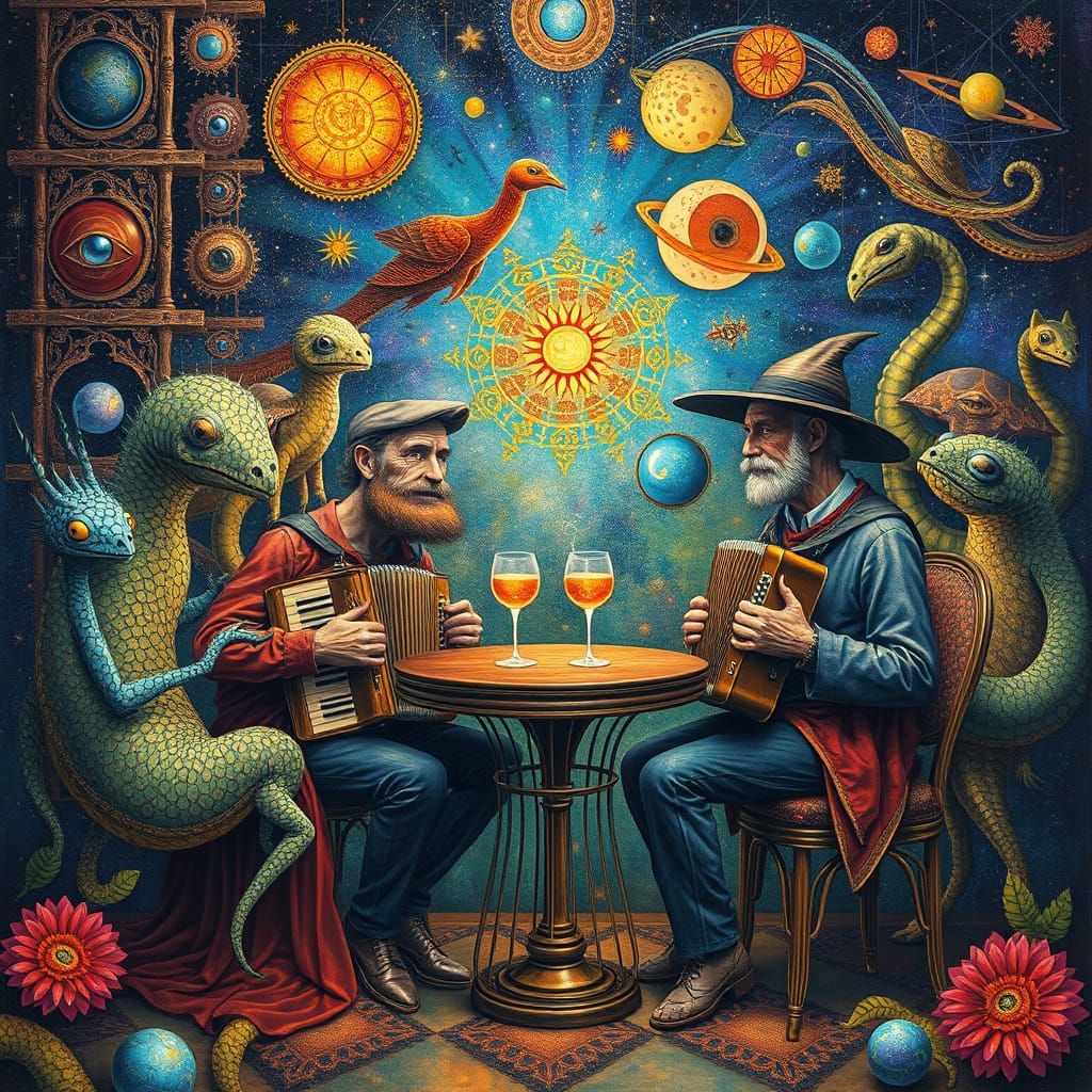 Psychedelic Utopia: Sacred Geometry in Bosch Style