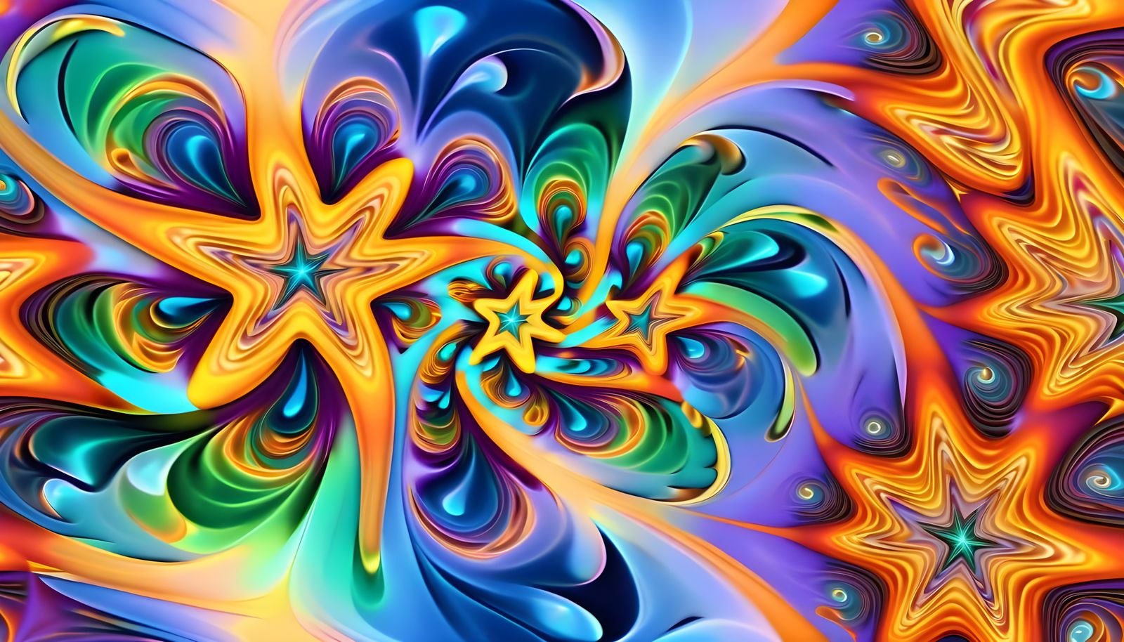 Iridescent Star Vortex Born From Deep Maelstrom