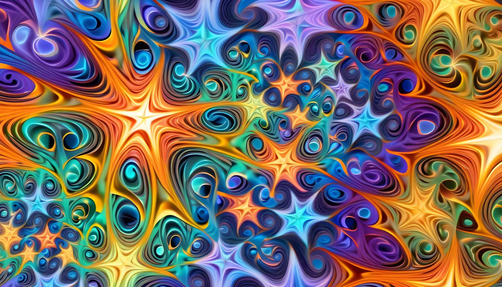 Iridescent Plasma Stars Emerge from Deep Vortex