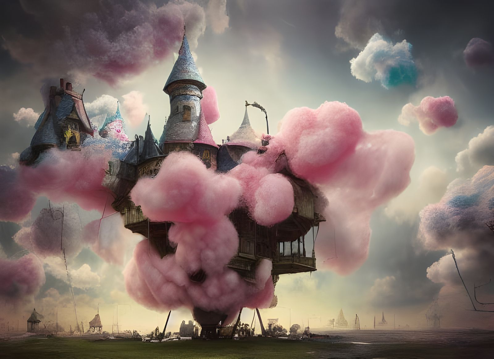 Cotton Candy Kingdom: Paranormalpunk Fine Art Landscape